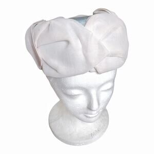 Vintage Hat 1960's Pillbox Organza Leaf Garden Party Day Hat Vintage Accessories